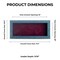 Rustic Blue Wood Shadow Box Frame with Acrylic Front - Dark Red Suede Backing, 30 Sizes